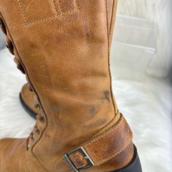 TIMBERLAND CHARLES TALL LACE UP BOOTS WITH ZIPPER SIZE 7 WOMAN - Picture 14 of 16